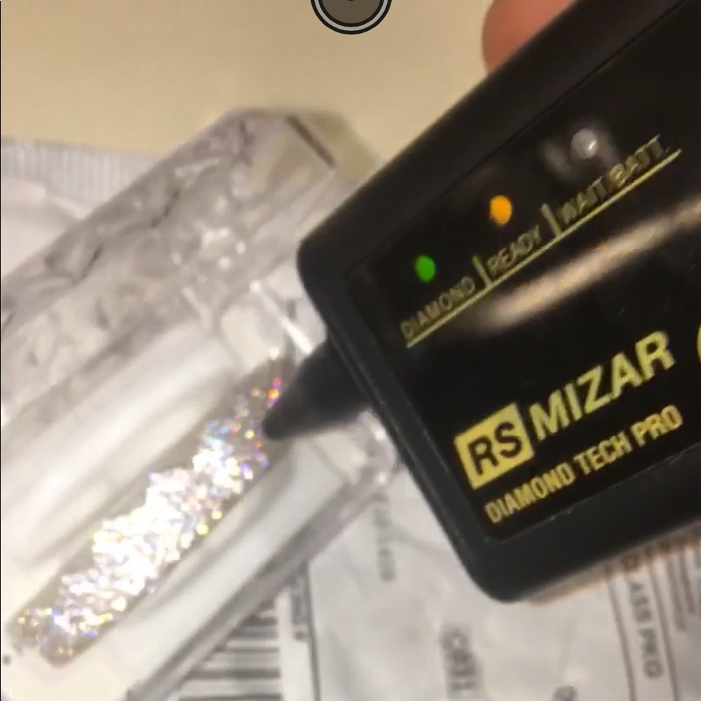 6 Cttw 10k white gold hollow top grillz set